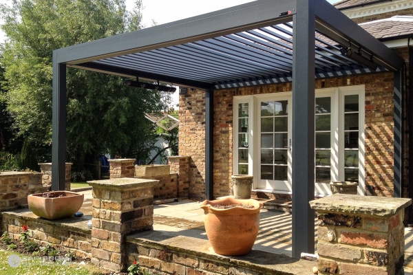 Louvered Roof Outdoor Living Pod | Lean To | Caribbean Blinds