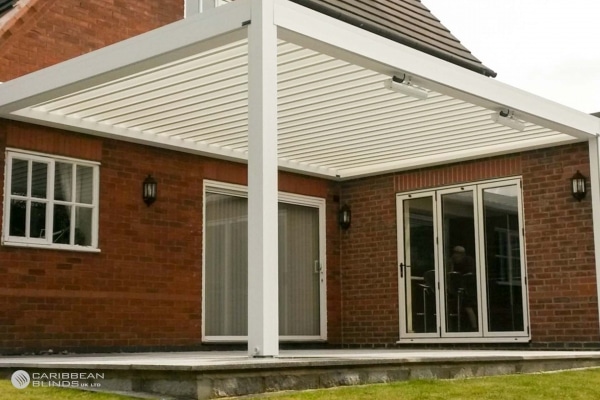 Louvered Roof Outdoor Living Pod | Lean To | Caribbean Blinds
