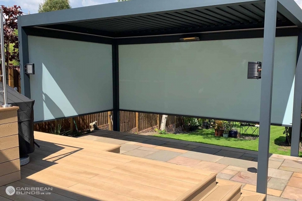 Louvered Roof Outdoor Living Pod | Freestanding | Caribbean Blinds