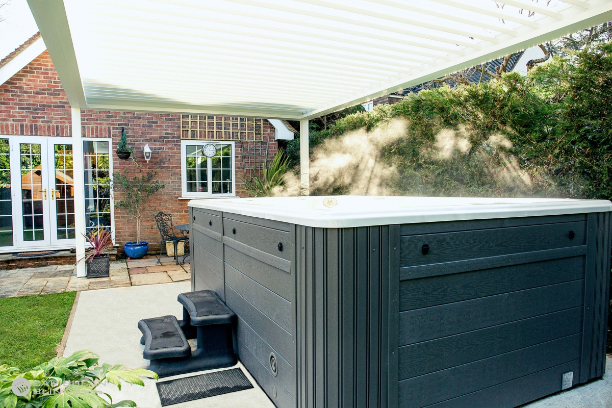 Louvered Roofs | Outdoor Living Pod | Caribbean Blinds | Swim Spa | GB Athletes | Hot Tub