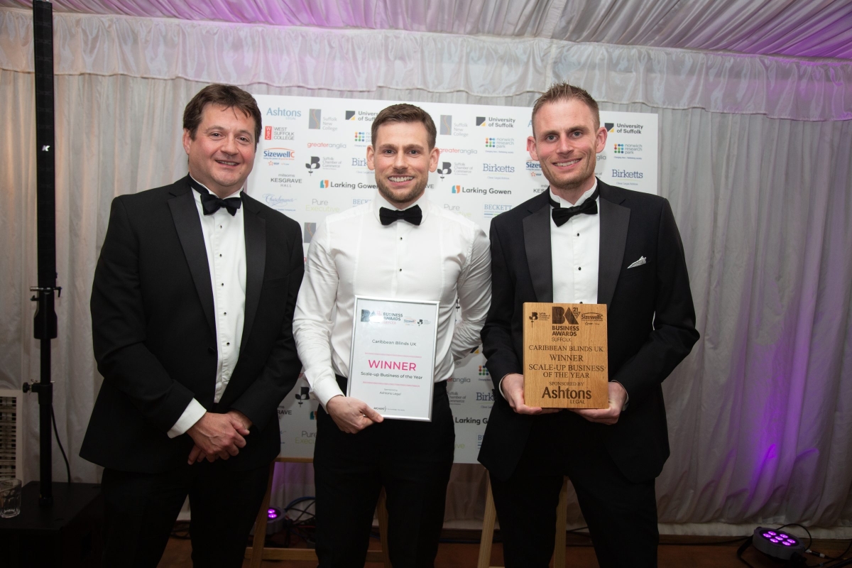 Suffolk Business Awards | Archant | East Anglian Daily Times | Stuart Dantzic | Brad Dantzic | Geoff Hazlewood | Ashtons Legal