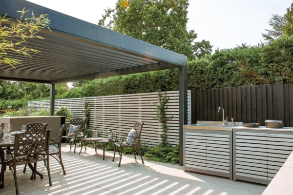 Outdoor Living Pod | Pergola | Canopy | Caribbean Blinds | Garden | Outdoor Kitchen